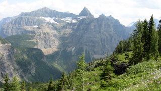 Thunderbird Mountain from Hole-in-the-Wall, Glacier National Park