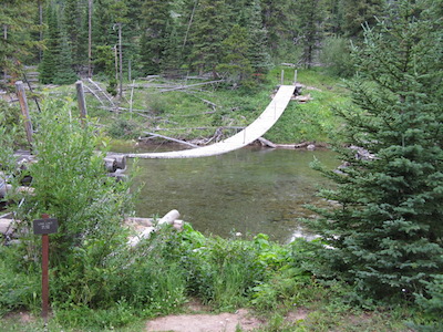 Belly River Suspension Bridge, Glacier National Park