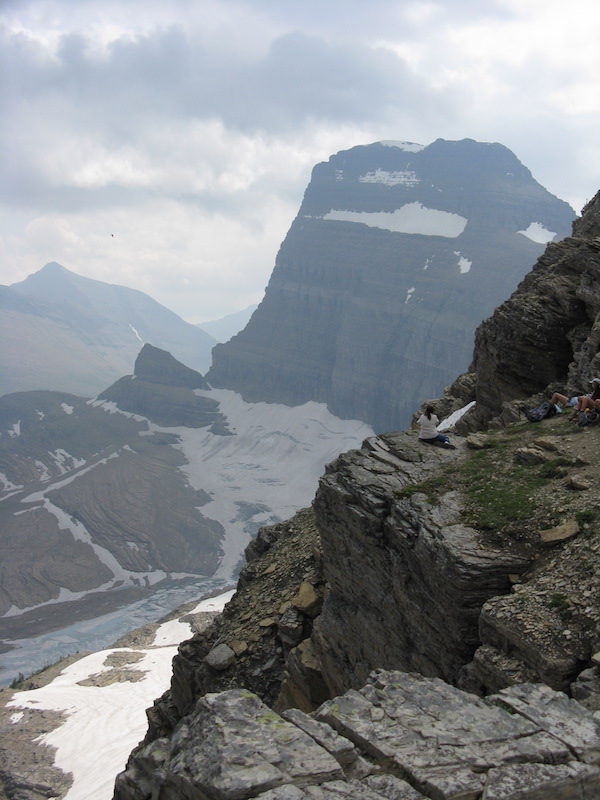 Grinnell Glacier and Mount Gould from the Overlook