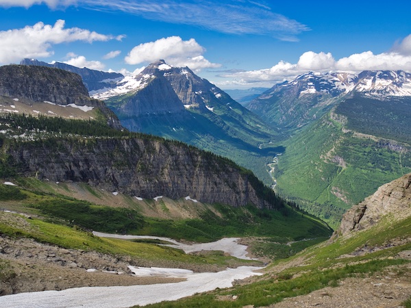 McDonald Creek Valley from the Highline Trail