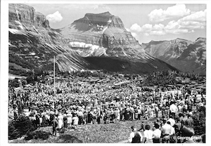 Dedication of Going-to-the-Sun Road at Logan Pass. Photo by Bud Grant