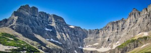 Mount Wilbur and Iceberg Peak Guarding the Iceberg Lake Cirque, Glacier National Park