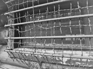 Fortified Window Logan Creek Patrol Cabin, Glacier National Park