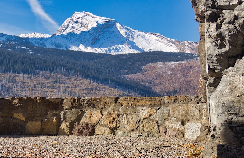 Heavens Peak from West Tunnel Portal, Going-to-the-Sun Road