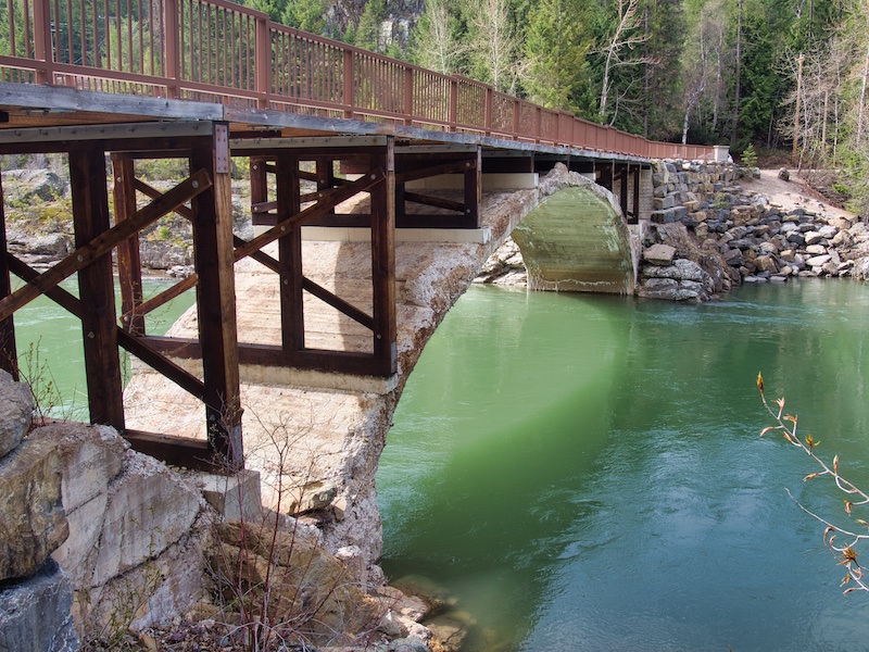 Glacier National Park Belton Bridge over the Middle Fork of the Flathead River