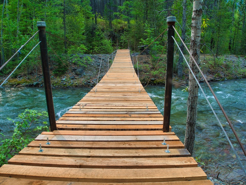 Glacier National Park, Lincoln Creek Suspension Bridge