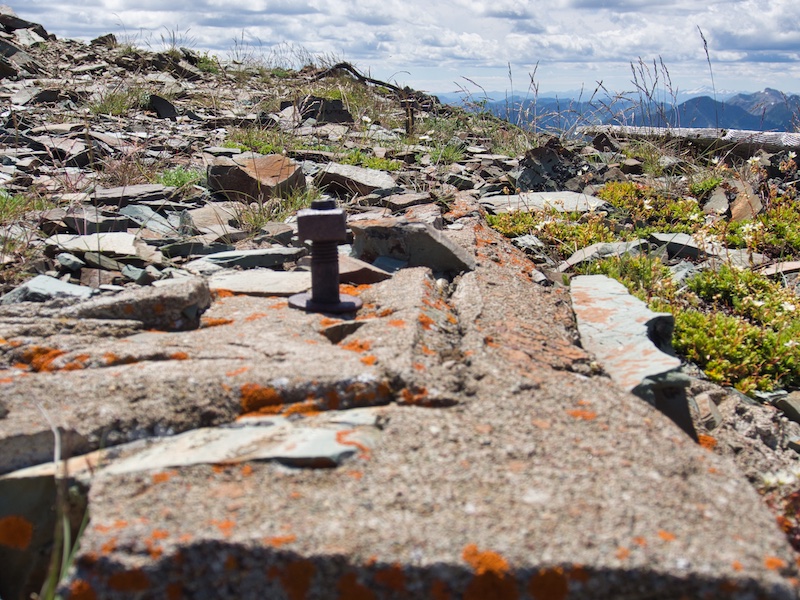 Glacier National Park, Foundation of the Former Elk Mountain Fire Lookout