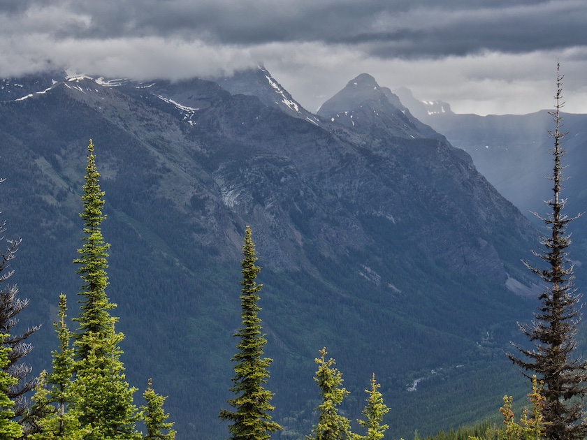 View North from Scalplock Fire Lookout, Glacier National Park