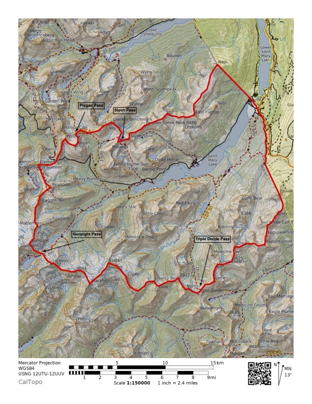 Glacier National Park, Saint Mary Region