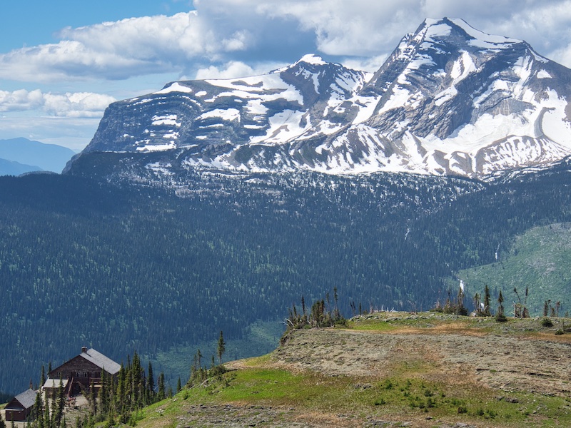 Glacier National Park, Granite Park Chalet with Heavens Peak