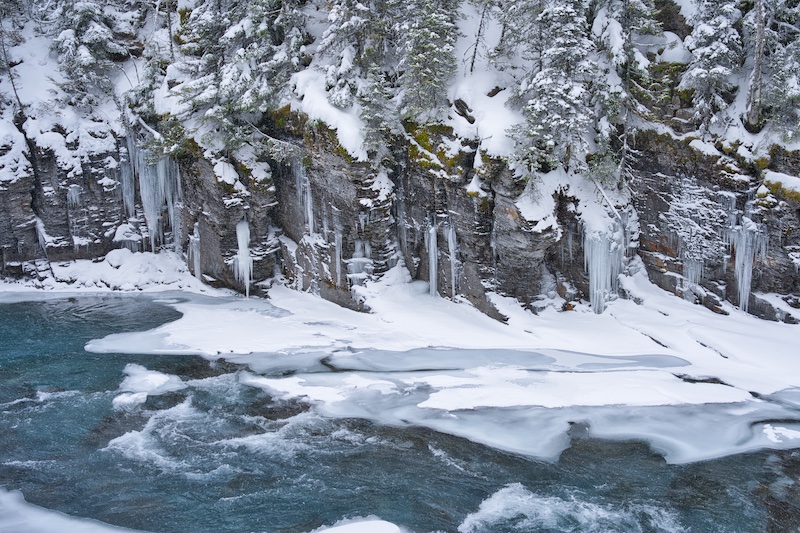 Glacier National Park, McDonald Creek in December