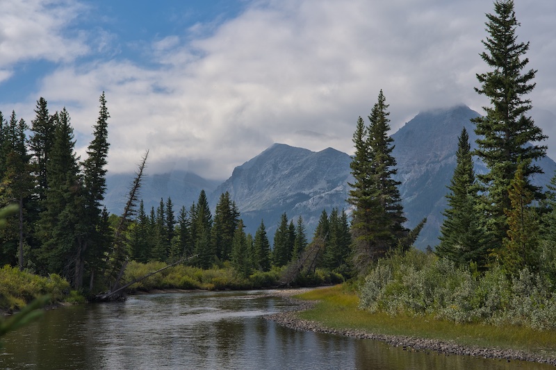 Glacier National Park Belly River and Cosley Ridge